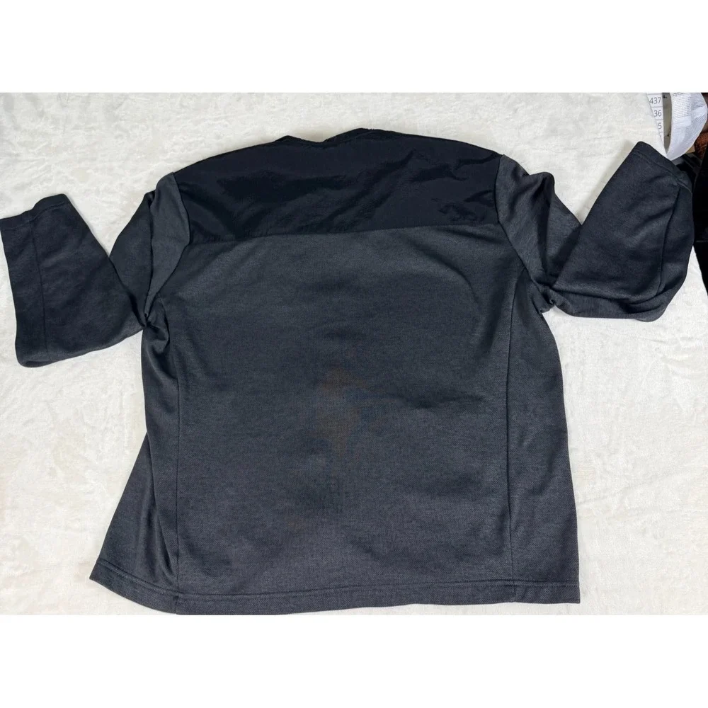Orvis Full Zip Jacket Mens XL Gray Performance Fleece Hybrid Zip Up